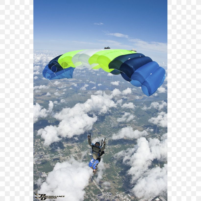 Tandem Skydiving Parachute Kite Sports Paratrooper Adventure, PNG, 1000x1000px, Tandem Skydiving, Adventure, Air Sports, Cloud, Extreme Sport Download Free