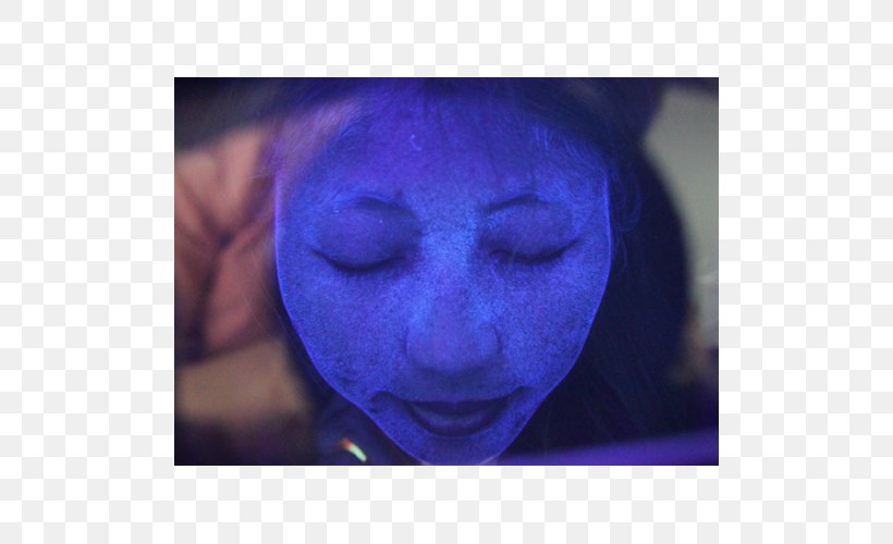 Blacklight Ultraviolet Facial Color, PNG, 500x500px, Blacklight, Blue, Close Up, Cobalt Blue, Color Download Free