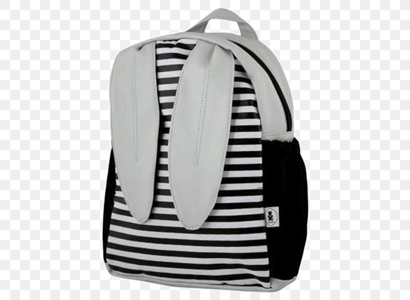 Handbag Backpack Diaper Bags Rabbit, PNG, 600x600px, Bag, Backpack, Black, Black And White, Brand Download Free