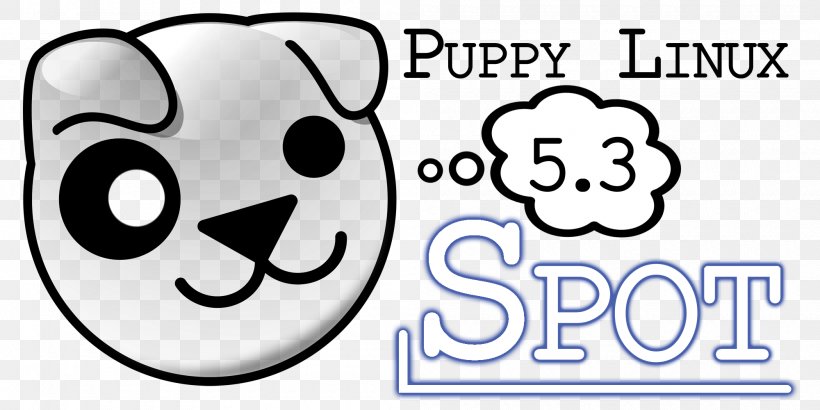 Puppy Linux Linux Distribution Operating Systems, PNG, 2000x1000px, Puppy Linux, Alt Linux, Area, Black And White, Booting Download Free