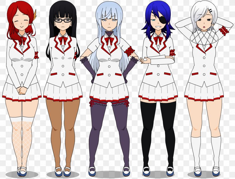 Yandere Simulator School Uniform Student Council, PNG, 2000x1525px, Watercolor, Cartoon, Flower, Frame, Heart Download Free