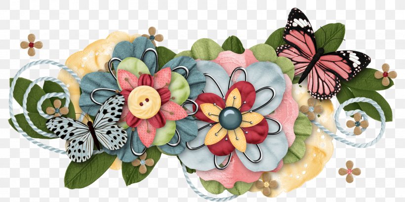 Flower Floral Design Scrapbooking Butterfly, PNG, 1600x799px, Flower, Art, Artwork, Blog, Butterfly Download Free