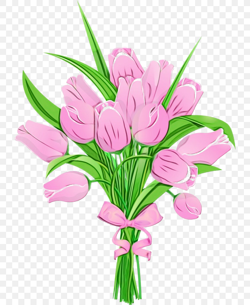 Flower Plant Cut Flowers Pink Bouquet, PNG, 726x1000px, Watercolor, Bouquet, Cut Flowers, Flower, Paint Download Free