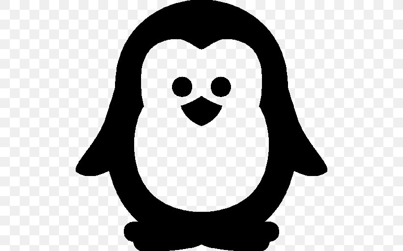Penguin Christmas Day Icon Design, PNG, 512x512px, Penguin, Artwork, Beak, Bird, Black And White Download Free