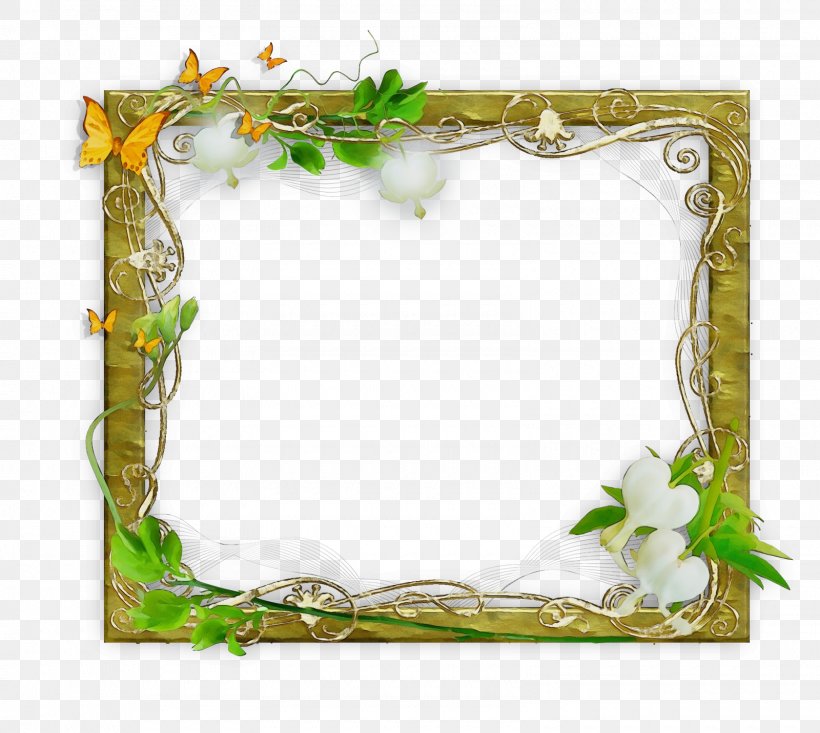 Picture Frames Rectangle Floral Design Image, PNG, 1600x1432px, Picture Frames, Floral Design, Interior Design, Ivy, Picture Frame Download Free