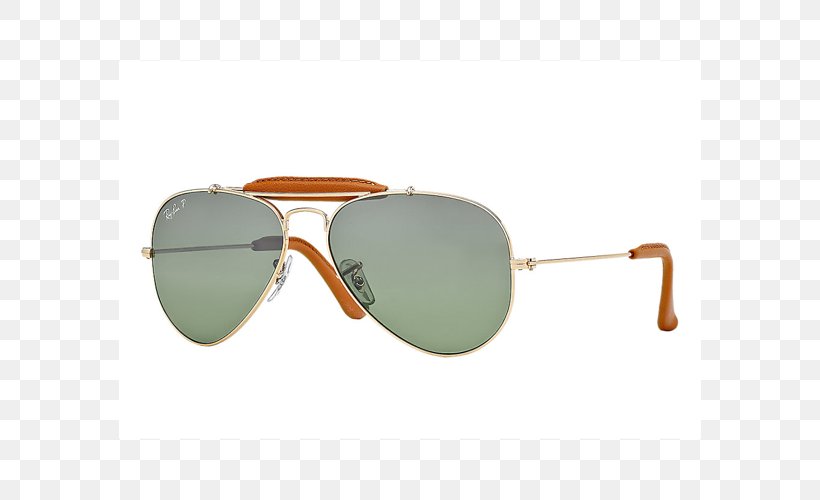 Ray-Ban Outdoorsman Aviator Sunglasses, PNG, 582x500px, Outdoorsman, Aviator Sunglasses, Beige, Browline Glasses, Brown Download Free