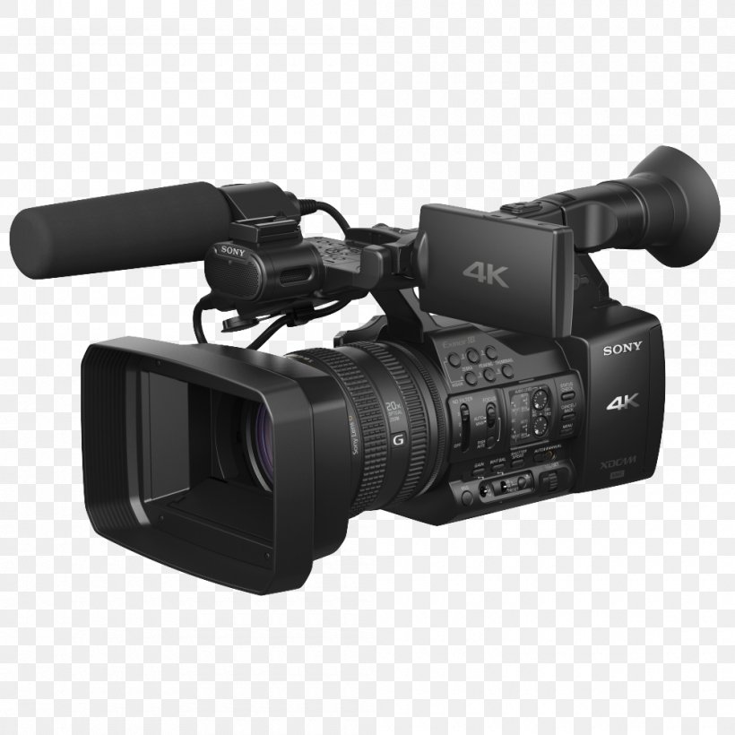 4K Resolution Video Cameras XAVC Frame Rate XDCAM, PNG, 1000x1000px, 4k Resolution, Active Pixel Sensor, Camera, Camera Accessory, Camera Lens Download Free