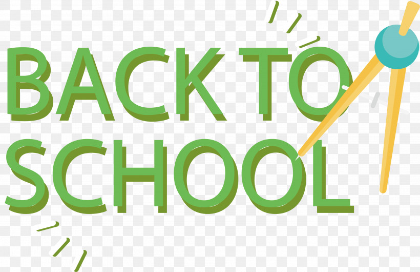 Back To School, PNG, 3621x2343px, Back To School, Geometry, Green, Line, Logo Download Free