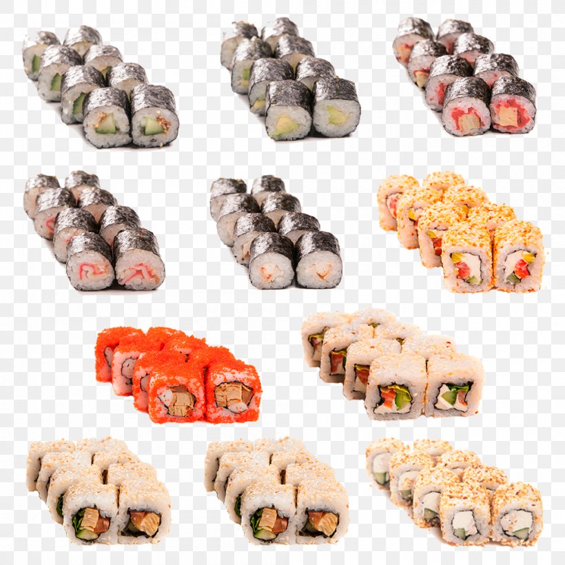 Captain Sushi Tamagoyaki Restaurant Cuisine, PNG, 1000x1000px, Sushi, Avocado, Cuisine, Delivery, Dish Download Free