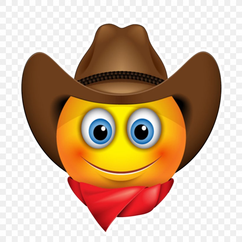 Emoji Smiley Emoticon Cowboy, PNG, 1024x1024px, Emoji, Cowboy, Cowboy Hat, Emoticon, Eyewear Download Free