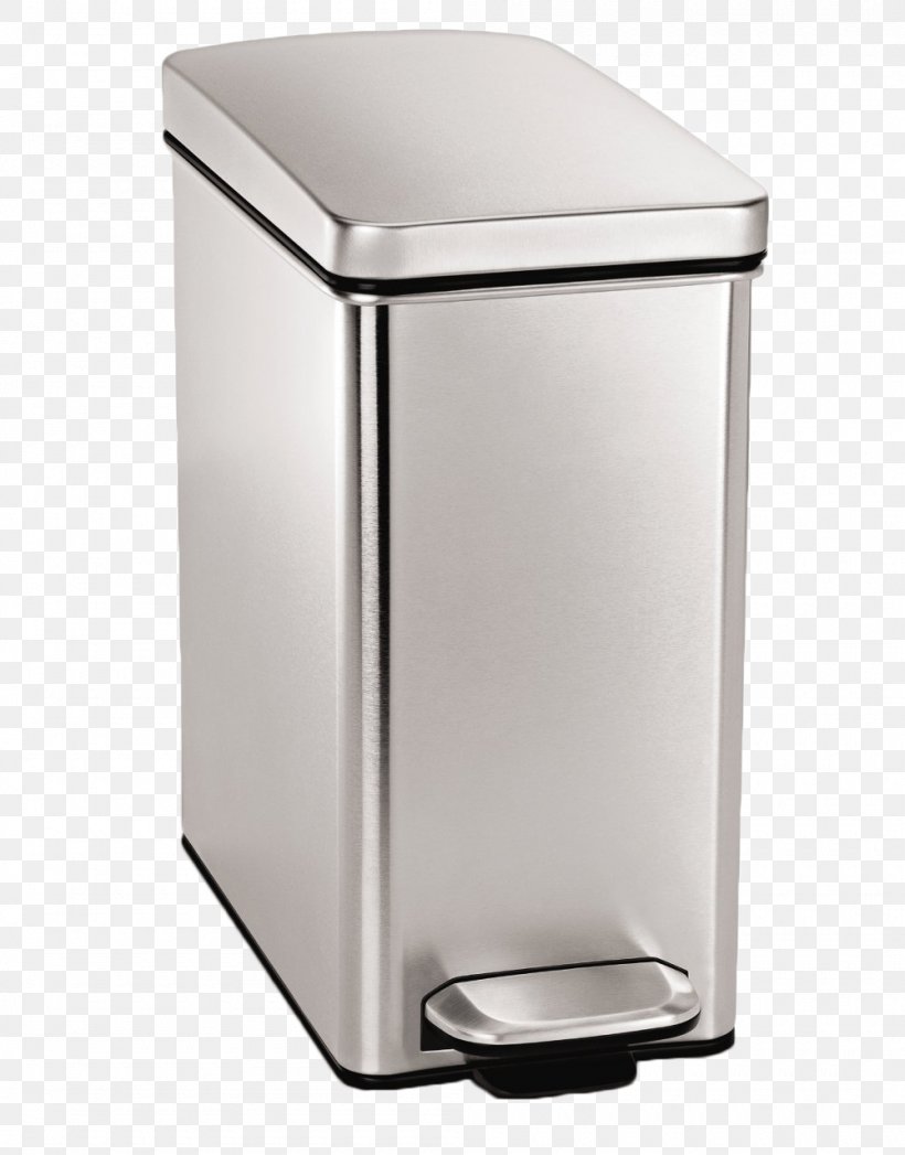 Rectangular Step Can Waste Container Stainless Steel 40 Litre Semi-round Step Can Step Cans, PNG, 1000x1277px, Rubbish Bins Waste Paper Baskets, Bin Bag, Brushed Metal, Bucket, Gallon Download Free