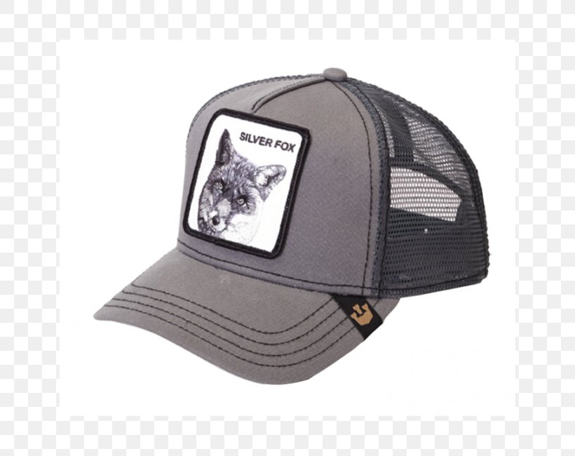 Silver Fox Trucker Hat Baseball Cap, PNG, 650x650px, Silver Fox, Baseball Cap, Cap, Clothing, Coat Download Free
