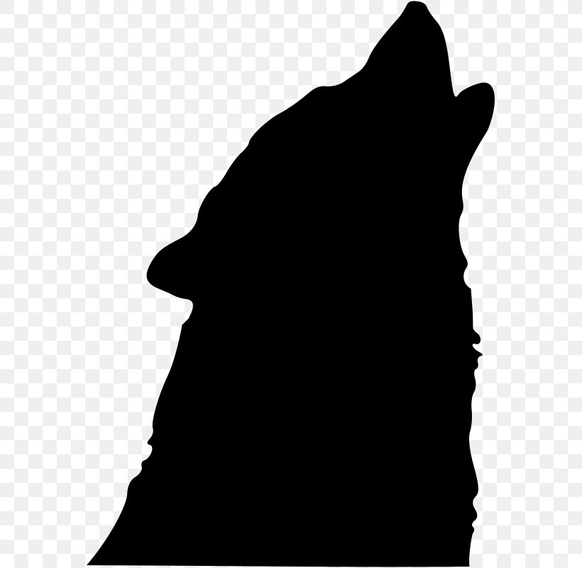 Gray Wolf Silhouette Clip Art, PNG, 575x800px, Gray Wolf, Aullido, Black, Black And White, Drawing Download Free