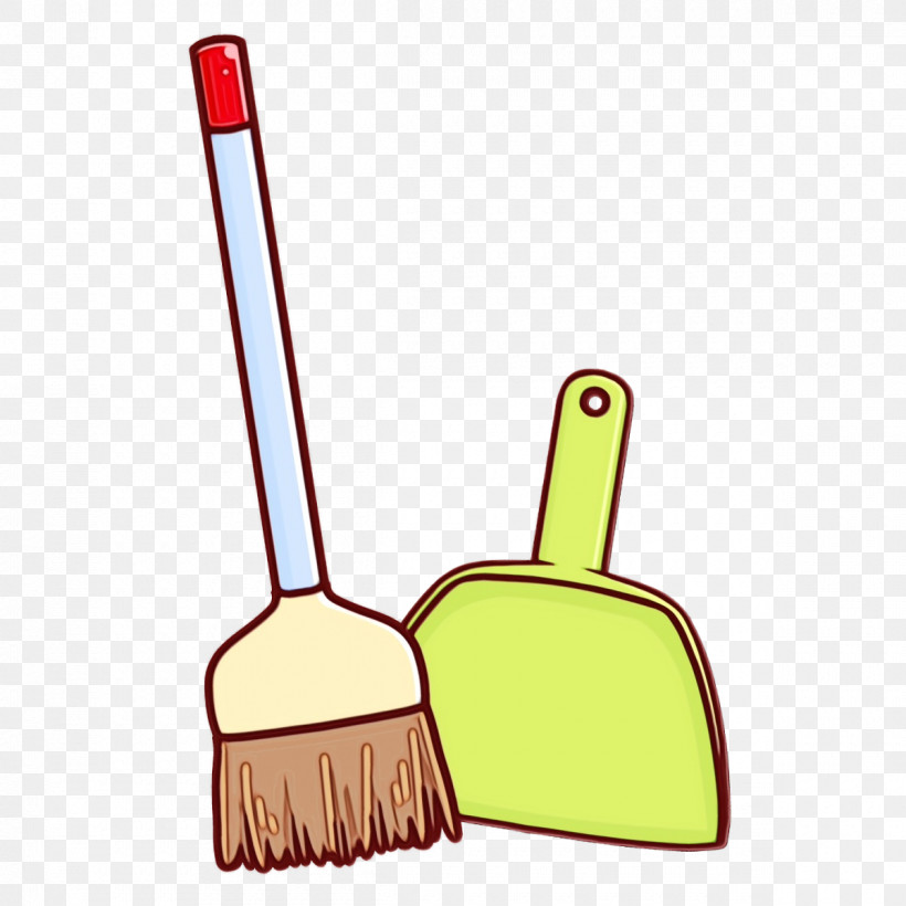 Pitchfork Cleaning, PNG, 1200x1200px, Cleaning Day, Cleaning, Paint, Pitchfork, Watercolor Download Free