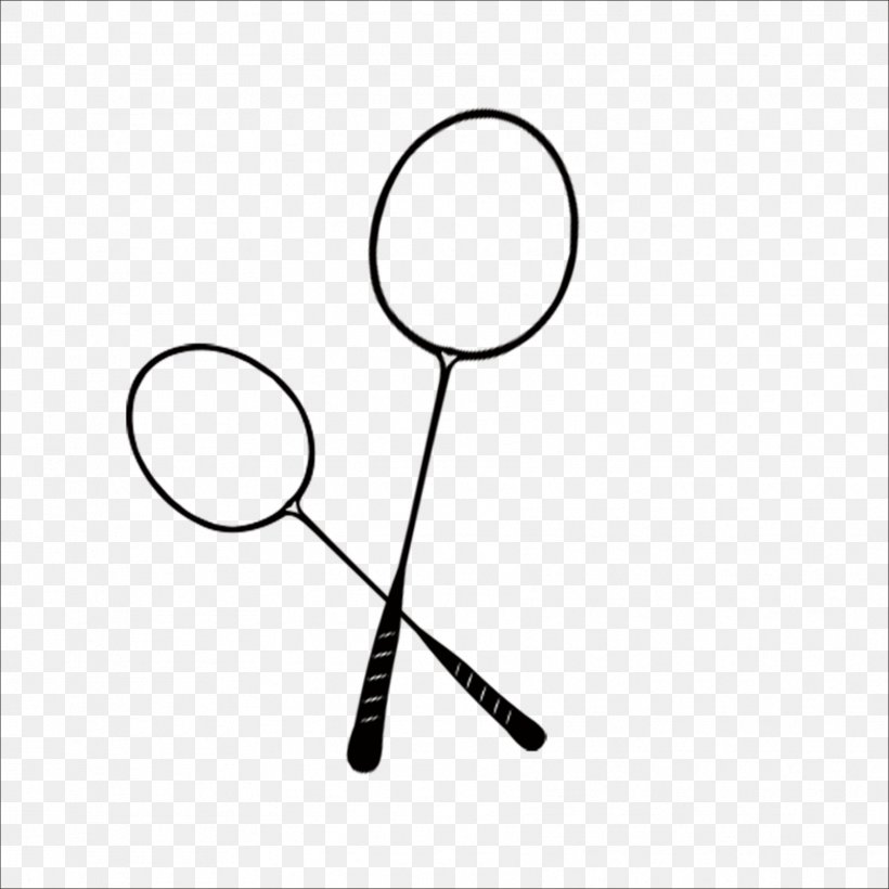 Racket Badminton Sport Clip Art, PNG, 1773x1773px, Racket, Area, Badminton, Badmintonracket, Black And White Download Free
