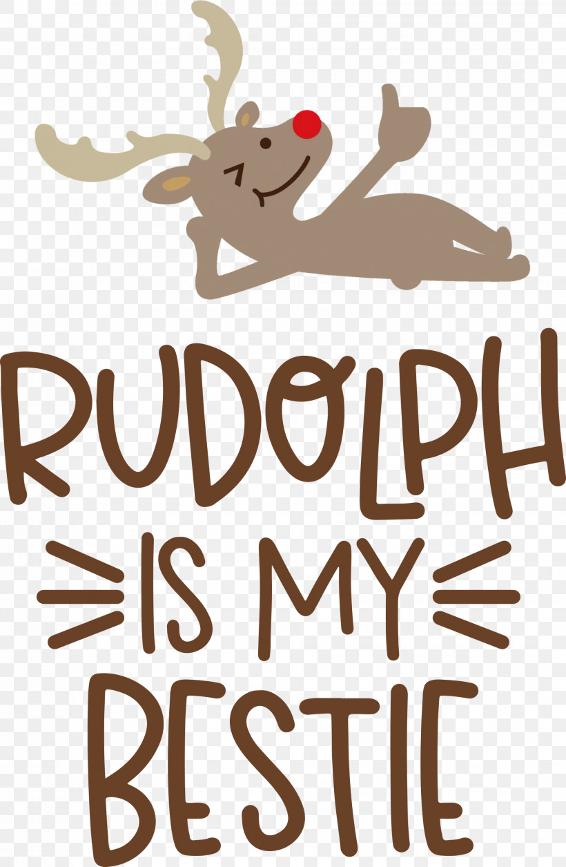 Rudolph Is My Bestie Rudolph Deer, PNG, 1960x3000px, Rudolph Is My Bestie, Behavior, Cartoon, Christmas, Deer Download Free