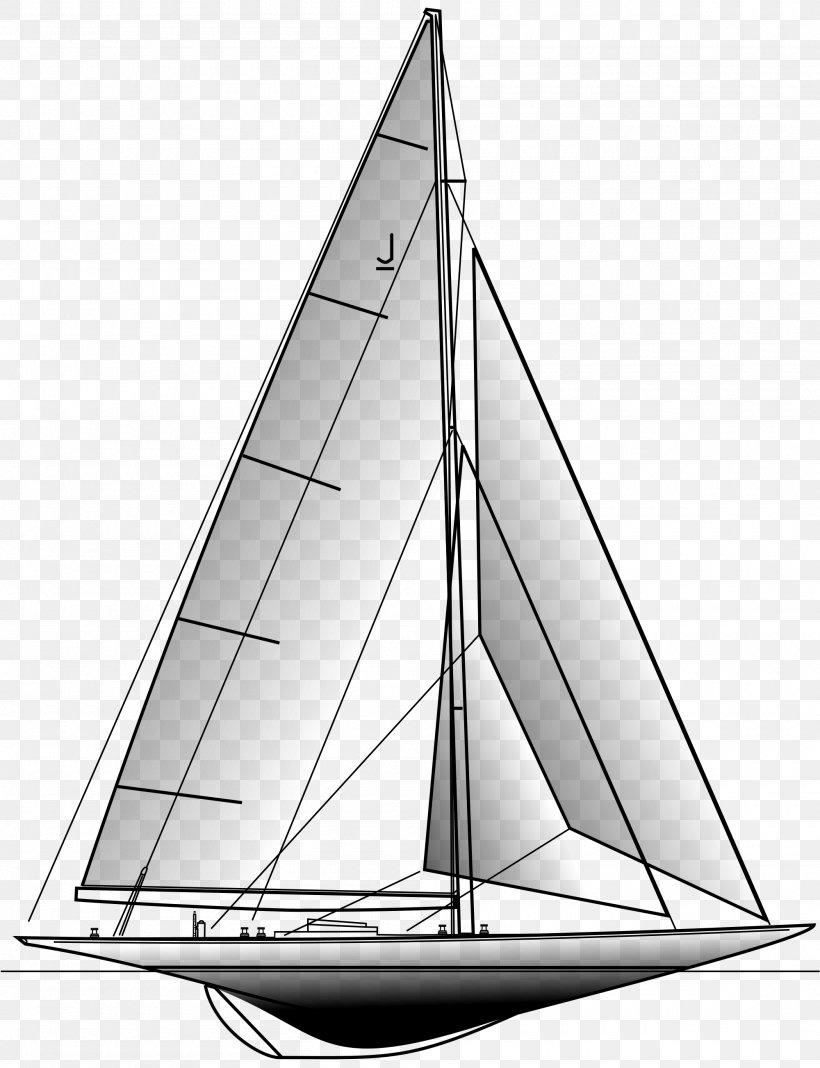 America's Cup J-class Yacht Universal Rule Sailing, PNG, 2000x2605px, Jclass Yacht, Baltimore Clipper, Black And White, Boat, Brigantine Download Free