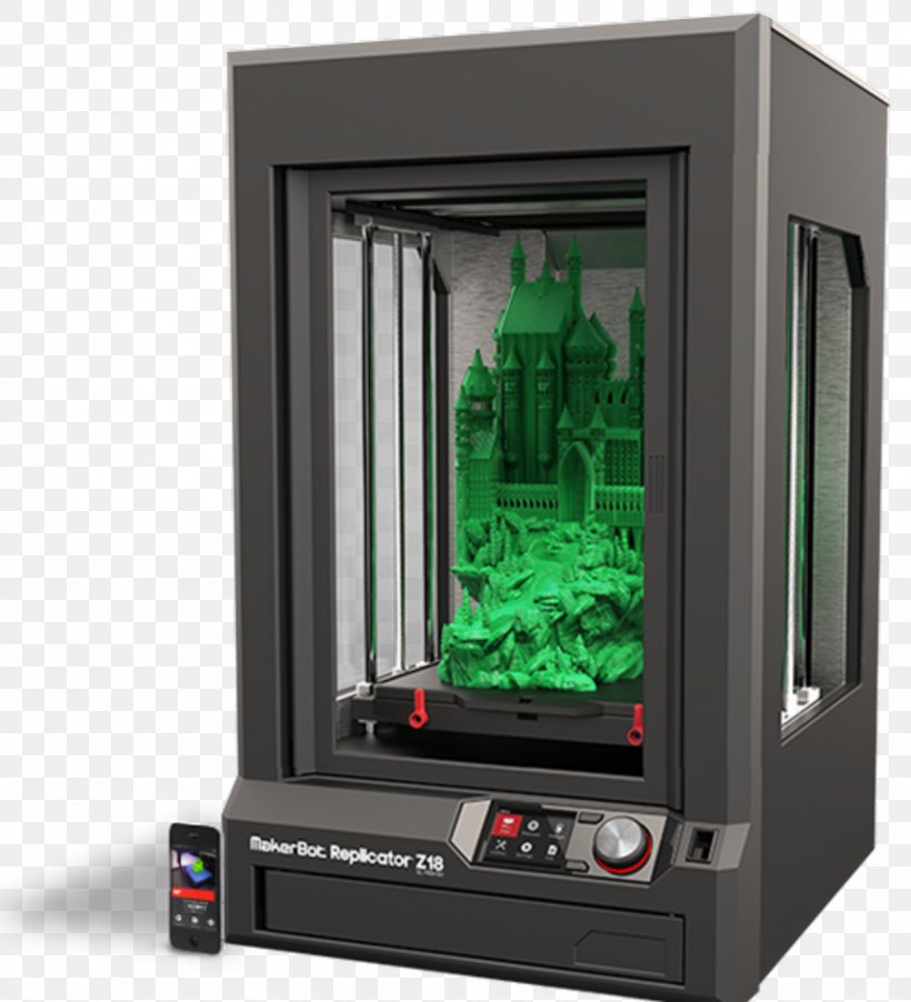 MakerBot Replicator Z18 3D Printing Printer, PNG, 1745x1920px, 3d Computer Graphics, 3d Modeling, 3d Printing, 3d Printing Filament, 3d Scanner Download Free