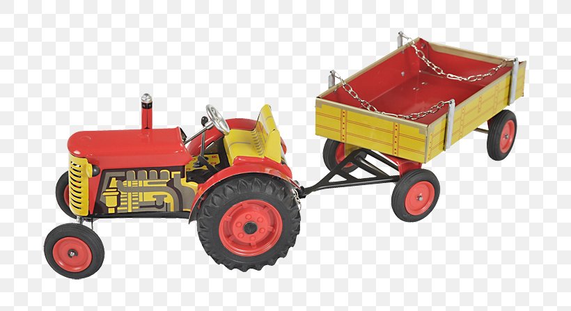 Tractor Zetor Tin Toy KOVAP, PNG, 724x447px, Tractor, Agricultural Machinery, Goods, Kovap, Machine Download Free