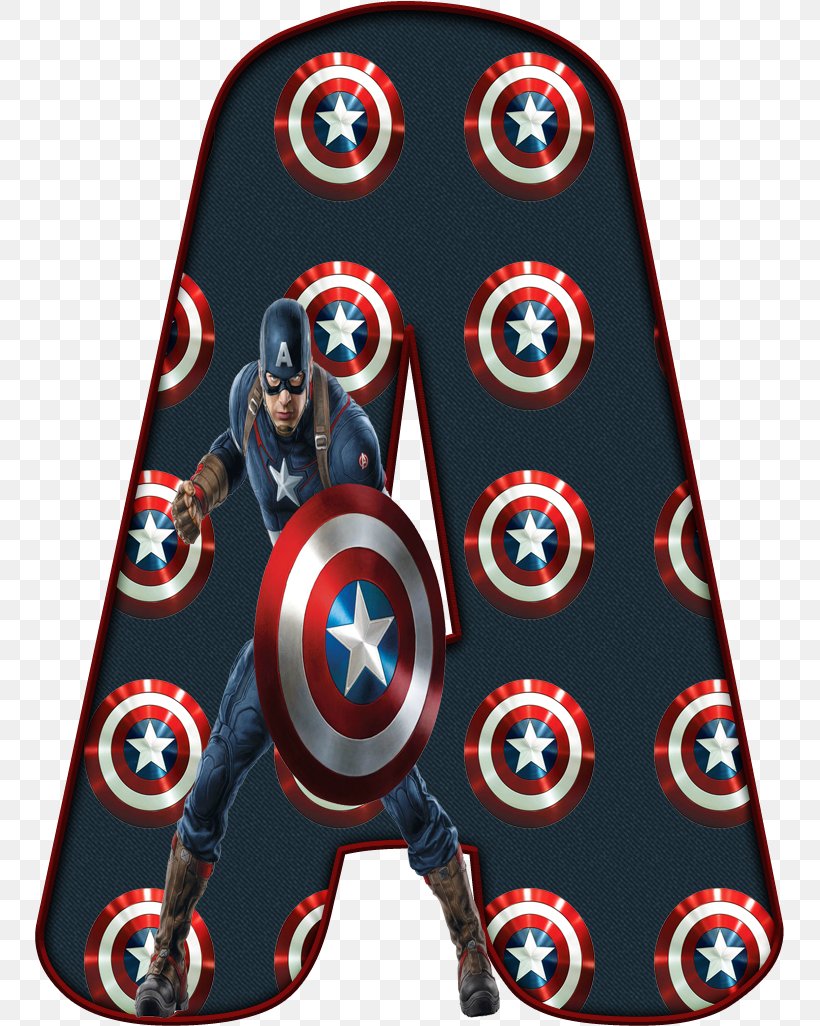 Captain America Thor Hulk Spider-Man Superhero, PNG, 749x1026px, Captain America, Alphabet, Avengers, Avengers Assemble, Birthday Download Free