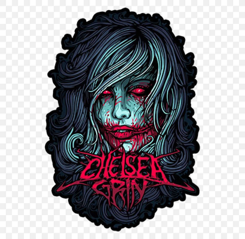 Chelsea Grin Art Musical Ensemble Deathcore, PNG, 800x800px, Watercolor, Cartoon, Flower, Frame, Heart Download Free