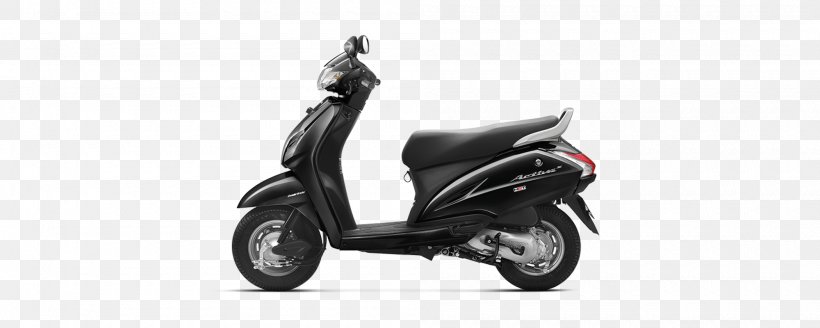Honda Activa Scooter Car Motorcycle, PNG, 2000x800px, Honda, Automotive Design, Black, Black And White, Car Download Free