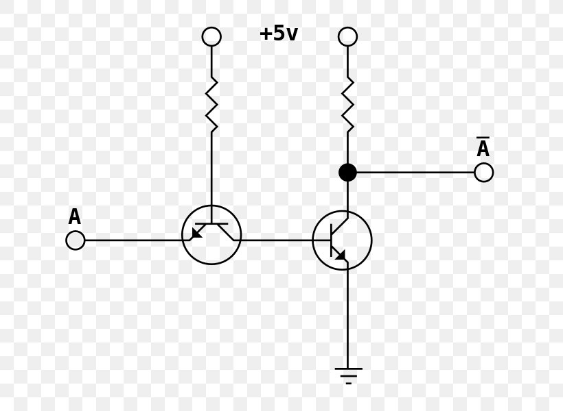Inverter Transistor–transistor Logic Logic Gate AND Gate Integrated Circuits & Chips, PNG, 686x600px, Inverter, And Gate, Area, Black And White, Circuit Diagram Download Free