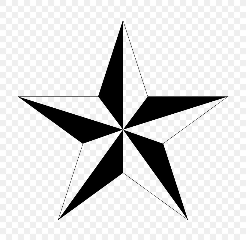Nautical Star Tattoo Clip Art, PNG, 800x800px, Nautical Star, Black And White, Leaf, Line Art, Monochrome Download Free