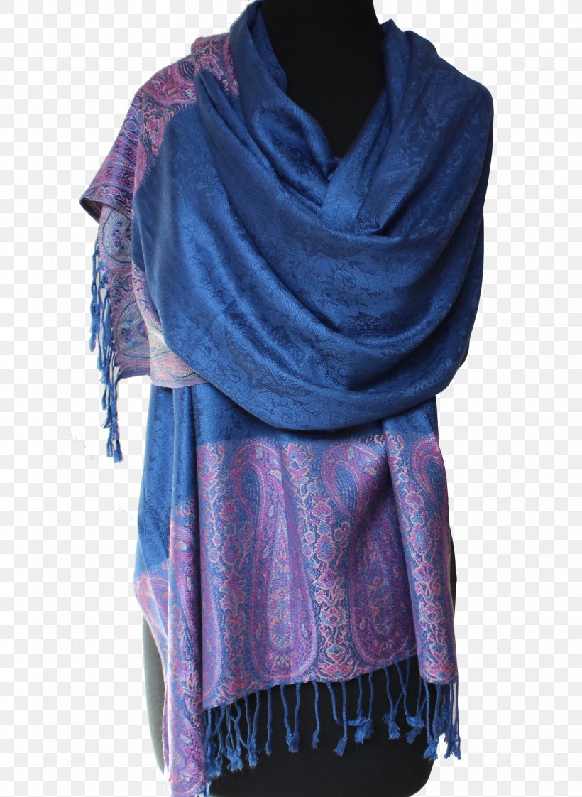 Shawl Pashmina Scarf Wrap Violet, PNG, 2250x3080px, Shawl, Blue, Clothing, Color, Fringe Download Free