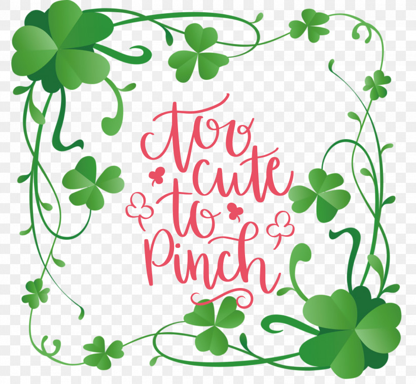 Too Cute_to Pinch St Patricks Day, PNG, 3000x2768px, St Patricks Day, Calendar Of Saints, Holiday, Irish People, Leprechaun Download Free