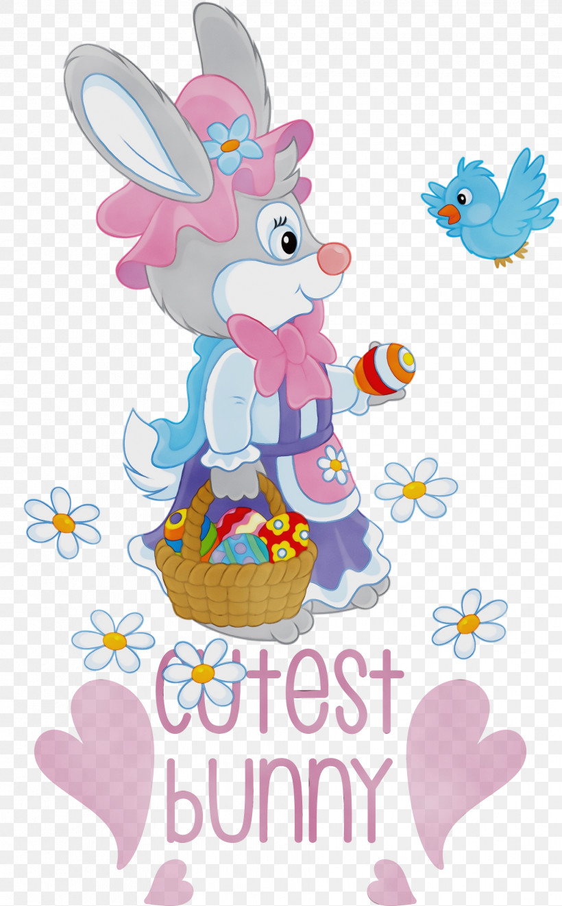 Easter Bunny, PNG, 1861x3000px, Cutest Bunny, Bunny, Cartoon, Cartoon M, Drawing Download Free