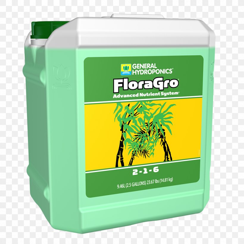 General Hydroponics FloraGro Fertilisers GH Flora Gro General Organics BioThrive Grow Gallon, PNG, 1000x1000px, Fertilisers, Gallon, Hardware, Hydroponics Download Free