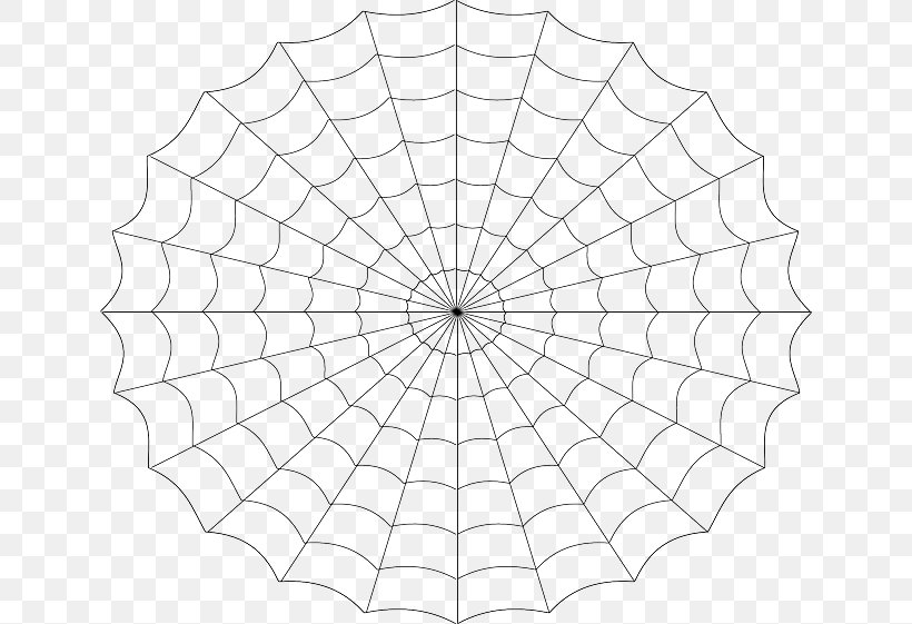 Spider Web Clip Art, PNG, 640x561px, Spider, Area, Black And White, Cellar Spiders, Drawing Download Free