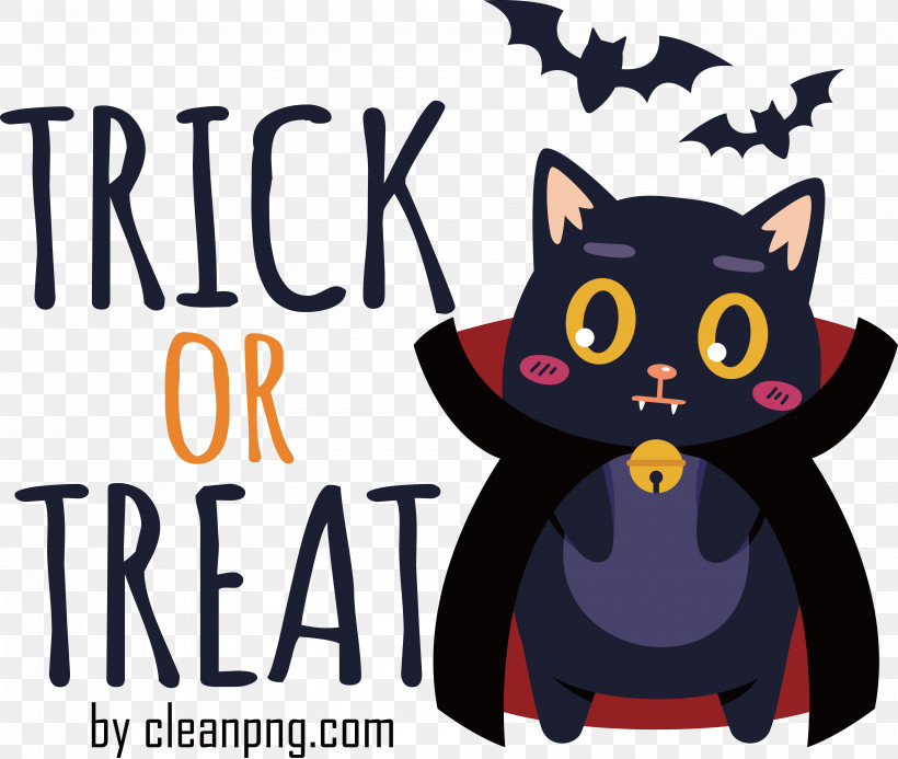 Halloween, PNG, 6360x5377px, Trick Or Treat, Black Cat, Halloween Download Free