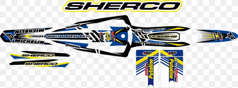 Sherco Sticker Motorcycle Trials Decal, PNG, 950x353px, Sherco, Automotive Design, Bicycle, Brand, Decal Download Free