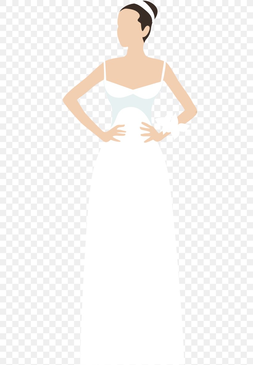 Bride Contemporary Western Wedding Dress, PNG, 551x1183px, Watercolor, Cartoon, Flower, Frame, Heart Download Free