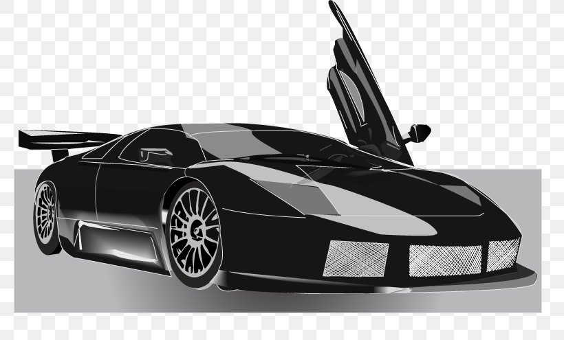 Lamborghini Aventador Car Lamborghini Murciélago Automotive Design, PNG, 800x495px, Lamborghini Aventador, Automotive Design, Automotive Exterior, Black And White, Brand Download Free