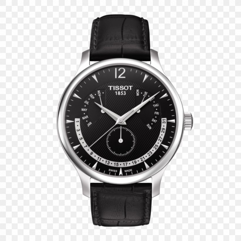 Tissot Men's Tradition Watch Jewellery Swiss Made, PNG, 1200x1200px, Tissot, Black, Brand, Chronograph, Clock Download Free