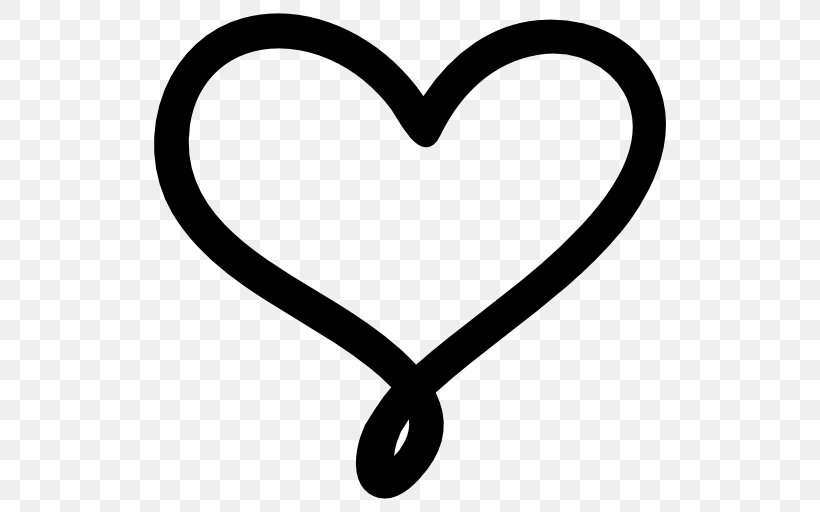 Heart Symbol Clip Art, PNG, 512x512px, Heart, Area, Black And White, Body Jewelry, Drawing Download Free
