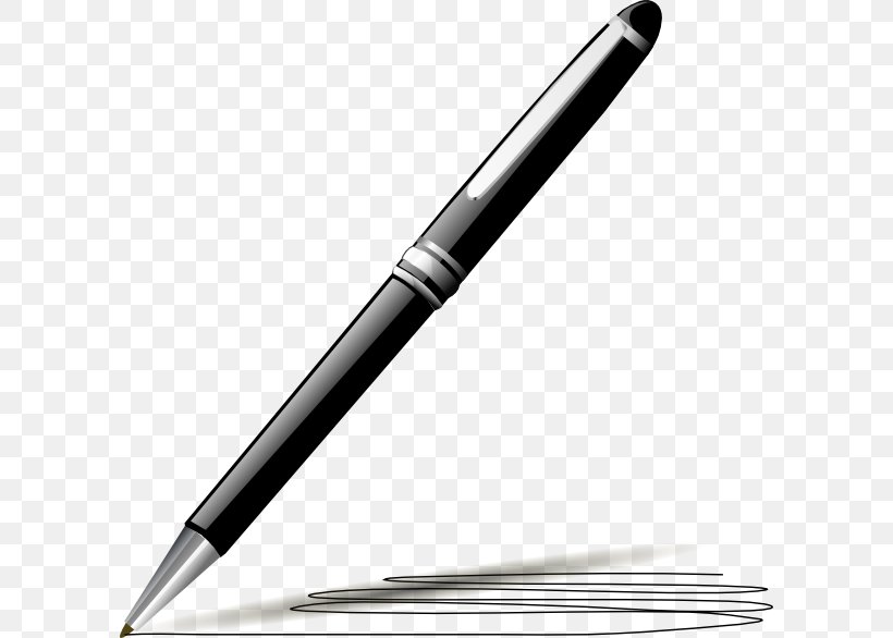 Paper Fountain Pen Quill Clip Art, PNG, 600x586px, Paper, Ball Pen, Ballpoint Pen, Black And White, Drawing Download Free