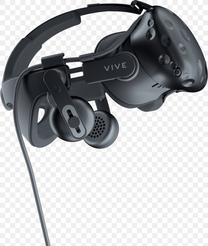 HTC Vive Virtual Reality Headset Headphones Oculus Rift, PNG, 977x1158px, Htc Vive, Audio, Audio Equipment, Hardware, Headphones Download Free