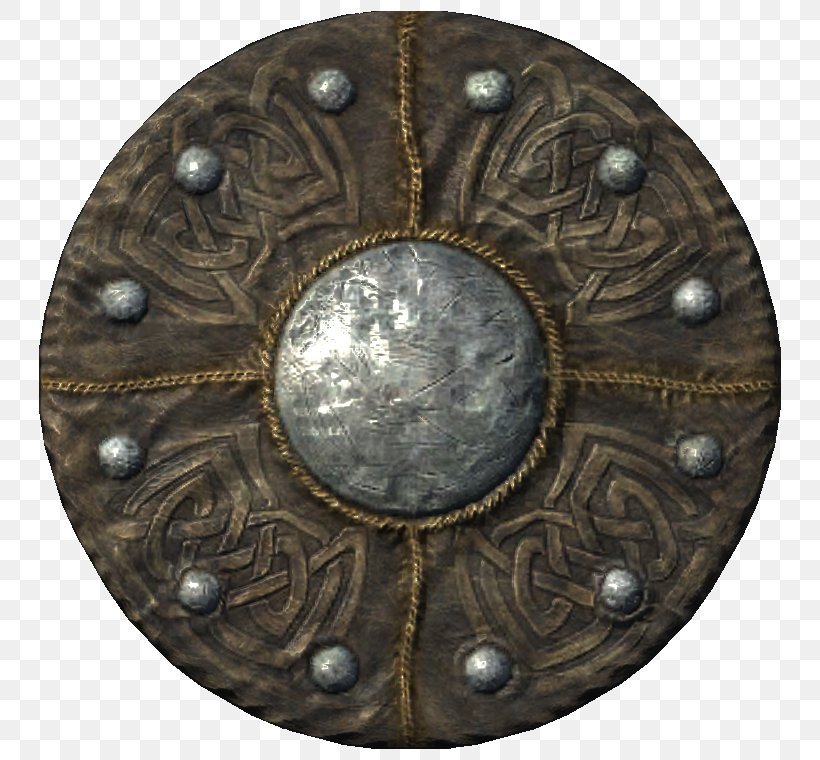 The Elder Scrolls V: Skyrim The Elder Scrolls III: Morrowind Shield 2 Euro Coin, PNG, 760x760px, 2 Euro Coin, Elder Scrolls V Skyrim, Armour, Brass, Coin Download Free