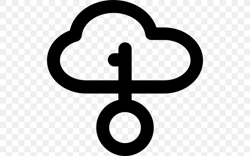 Symbol Cloud Computing Security Clip Art, PNG, 512x512px, Symbol, Area, Black And White, Cloud Computing, Computing Download Free