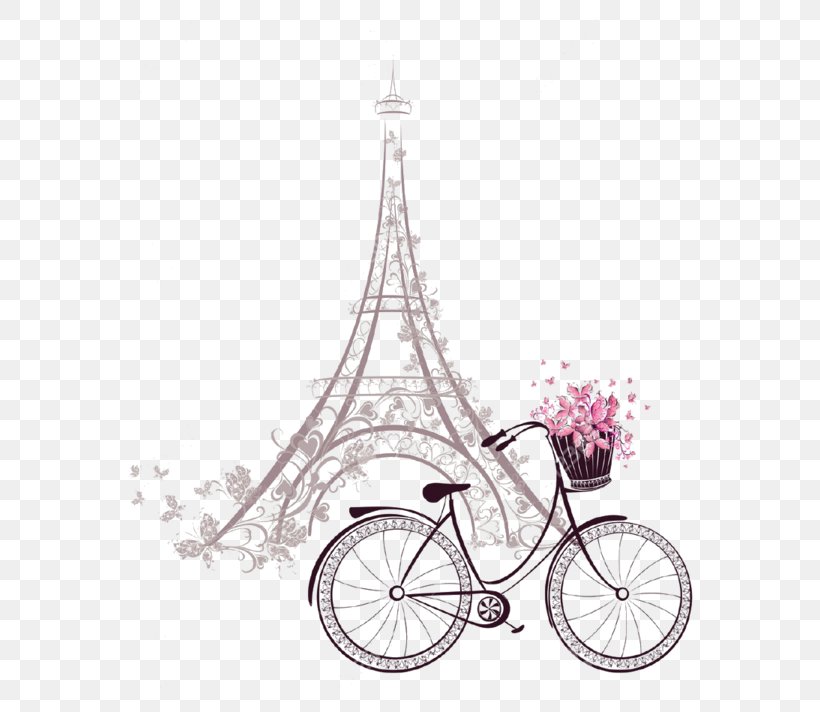Eiffel Tower Drawing Bicycle Image, PNG, 600x712px, Eiffel Tower, Bicycle, Bicycle Accessory, Bicycle Frame, Bicycle Frames Download Free