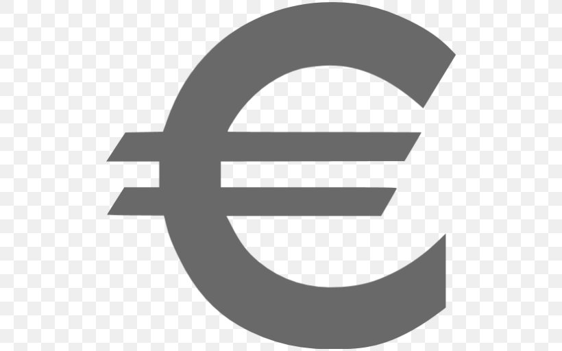 Euro Sign Currency, PNG, 512x512px, Euro Sign, Black And White, Brand, Coin, Currency Download Free