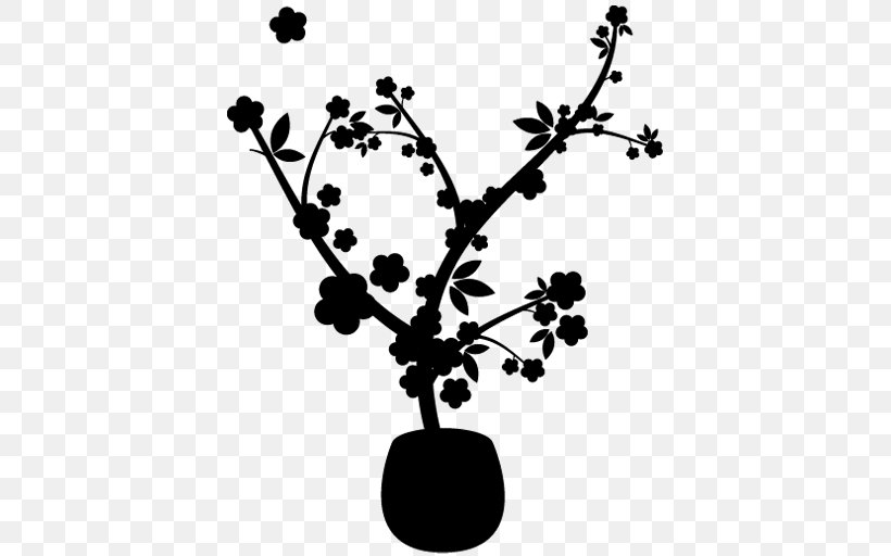 Flower Plant Stem Leaf Clip Art Line, PNG, 512x512px, Flower, Blackandwhite, Branch, Flowering Plant, Leaf Download Free