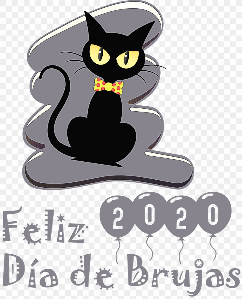 Whiskers Kitten Black Cat Cat Paw, PNG, 2434x3000px, Feliz D%c3%ada De Brujas, Black Cat, Cat, Happy Halloween, Kitten Download Free