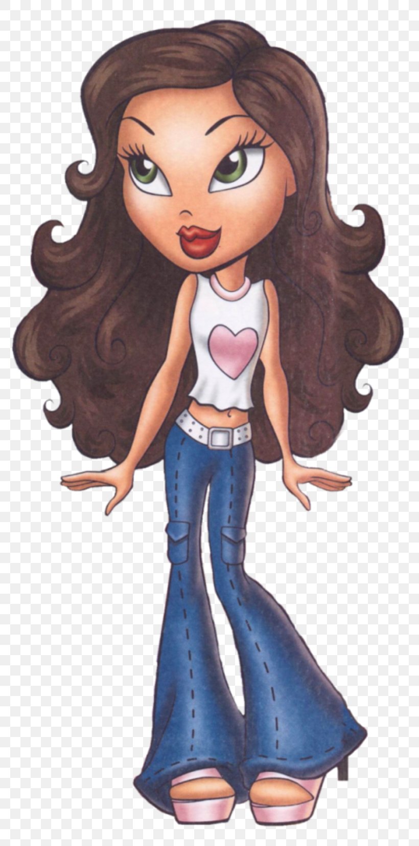 Fairy Brown Hair Cartoon Doll, PNG, 800x1653px, Watercolor, Cartoon, Flower, Frame, Heart Download Free