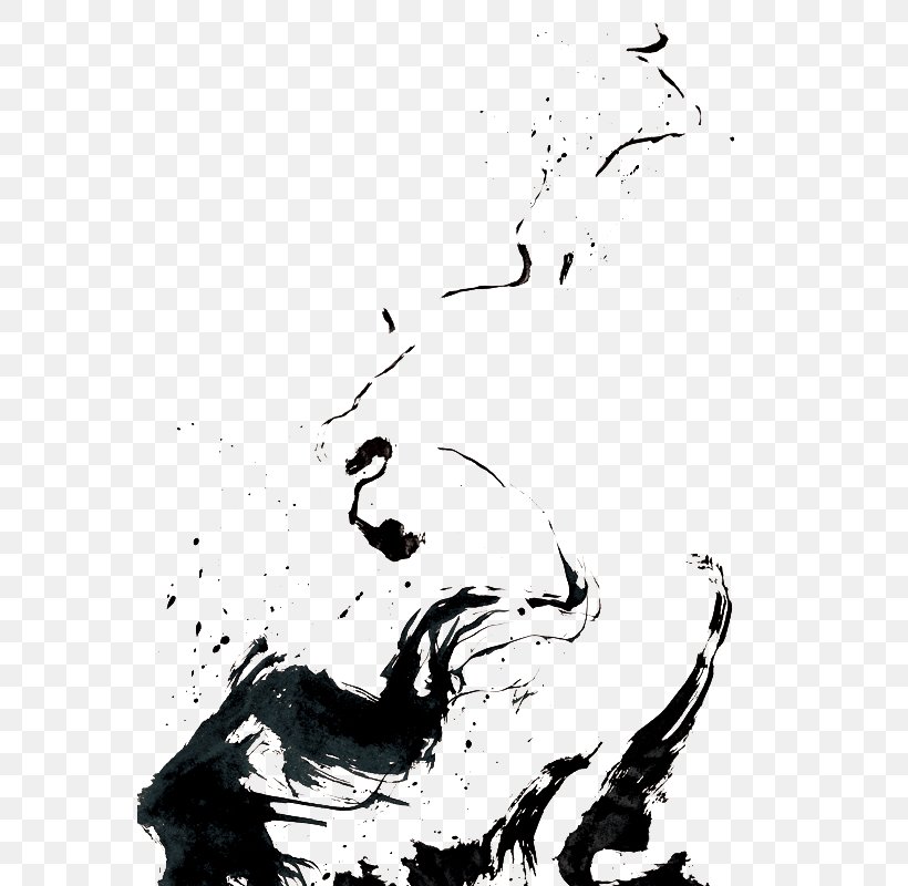 Ink Brush, PNG, 571x800px, Ink, Art, Bird, Black, Black And White Download Free