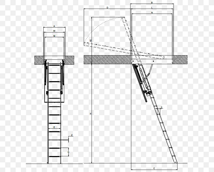 Ladder Stairs Scala Retrattile Attic Fire Escape, PNG, 630x657px, Ladder, Architectural Engineering, Area, Attic, Ceiling Download Free
